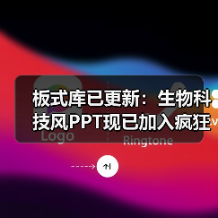 板式库已更新:生物科技风PPT现已加入疯狂星期四套餐(图4) 板式库已更新:生物科技风PPT现已加入疯狂星期四套餐(图4)