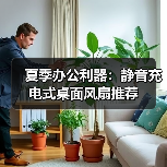 夏季办公利器：静音充电式桌面风扇推荐