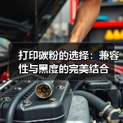打印碳粉的选择：兼容性与黑度的完美结合