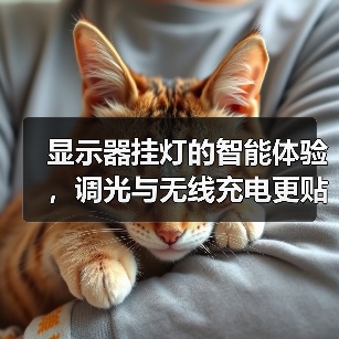 显示器挂灯的智能体验，调光与无线充电更贴