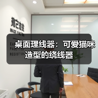 桌面理线器：可爱猫咪造型的绕线器（图2）