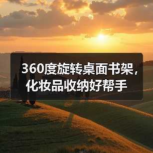360度旋转桌面书架,化妆品收纳好帮手(图2) 360度旋转桌面书架,化妆品收纳好帮手(图2)