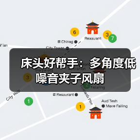 床头好帮手：多角度低噪音夹子风扇（图4）