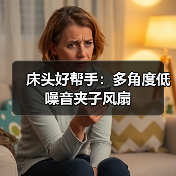 床头好帮手：多角度低噪音夹子风扇（图2）