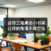迷你三角桌面小书架,让你的角落不再空荡(图3) 迷你三角桌面小书架,让你的角落不再空荡(图3)