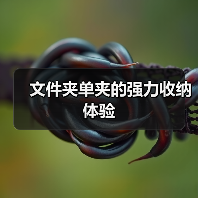 文件夹单夹的强力收纳体验