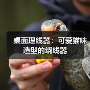 桌面理线器:可爱猫咪造型的绕线器(图2) 桌面理线器:可爱猫咪造型的绕线器(图2)