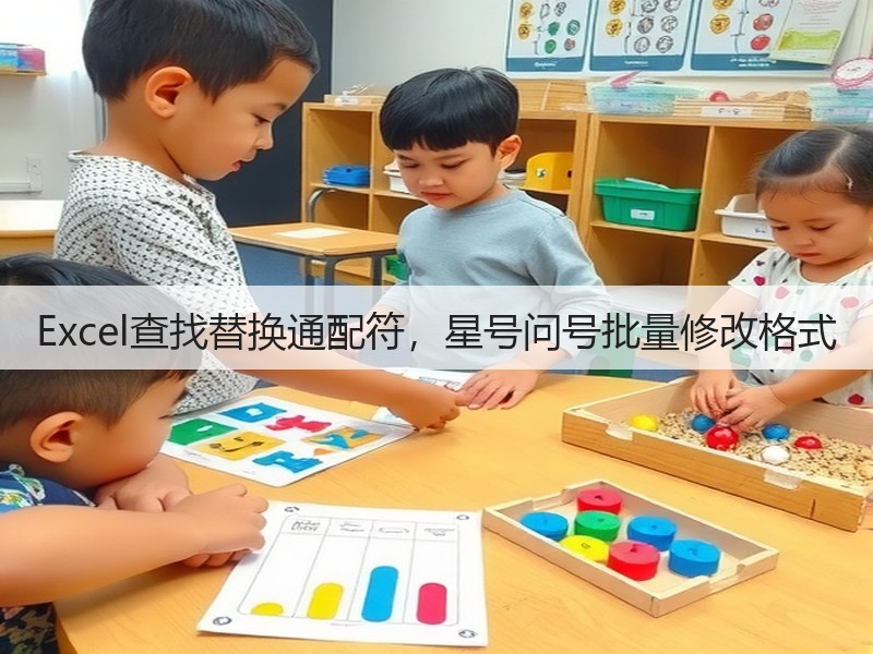 Excel查找替换通配符,星号问号批量修改格式(图3) Excel查找替换通配符,星号问号批量修改格式(图3)