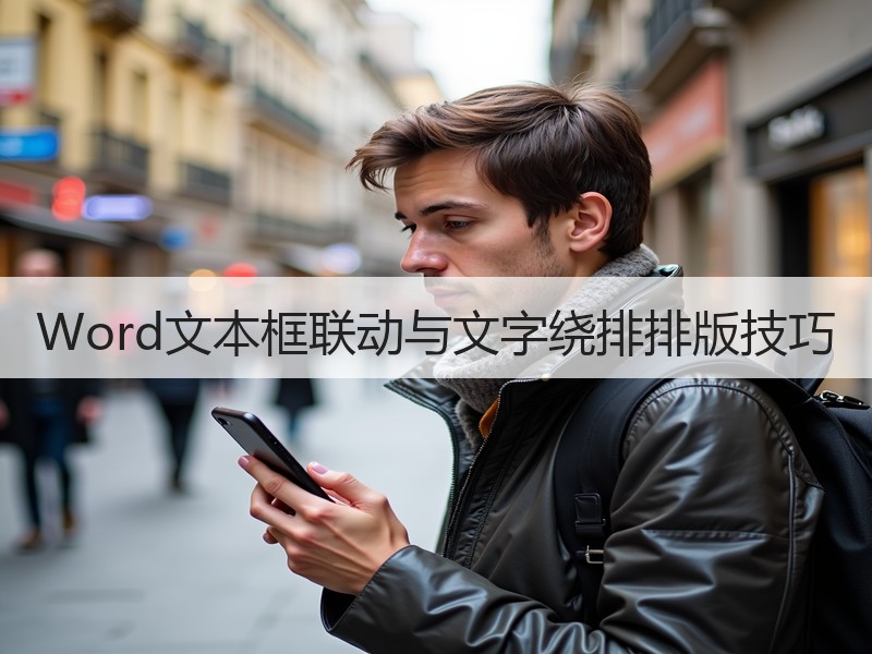 Word文本框联动与文字绕排排版技巧