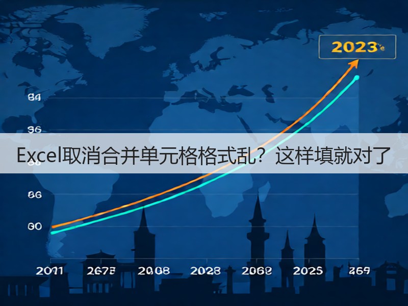 Excel取消合并单元格格式乱?这样填就对了(图1) Excel取消合并单元格格式乱?这样填就对了(图1)