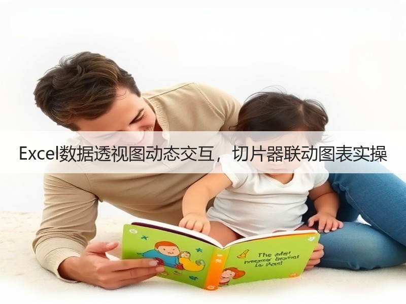 Excel数据透视图动态交互，切片器联动