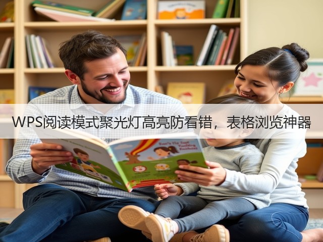 WPS阅读模式聚光灯高亮防看错，表格浏览神器(图3)