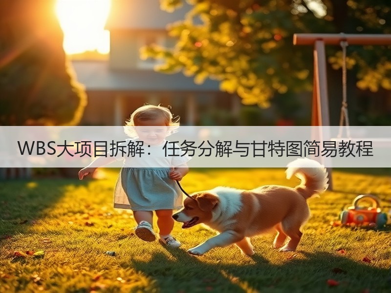 WBS大项目拆解：任务分解与甘特图简易教