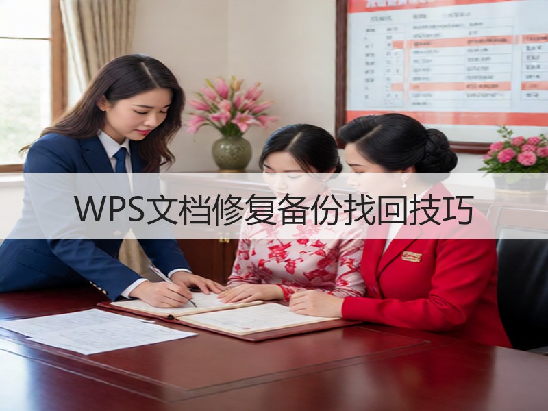 WPS文档修复备份找回技巧