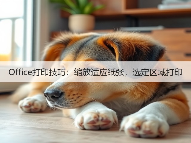 Office打印技巧:缩放适应纸张,选定区域打印(图3) Office打印技巧:缩放适应纸张,选定区域打印(图3)