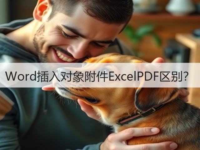 Word插入对象附件ExcelPDF区别？(图2)
