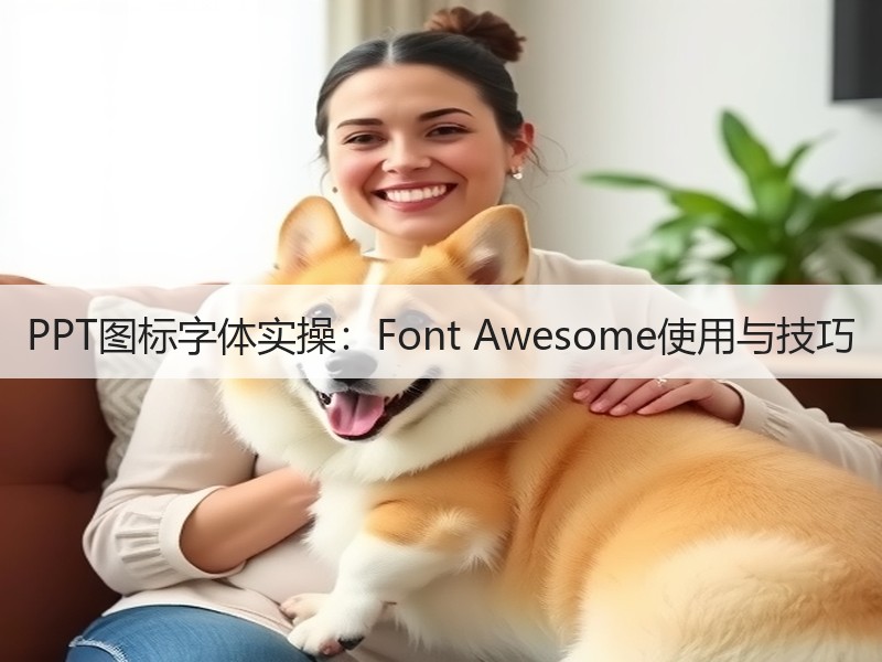 PPT图标字体实操：Font Aweso