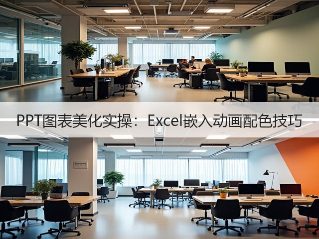 PPT图表美化实操：Excel嵌入动画配色技巧(图1)