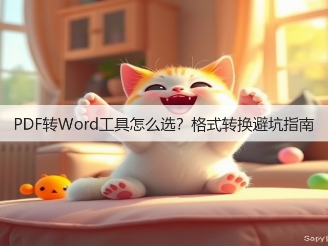 PDF转Word工具怎么选？格式转换避坑指南(图1)