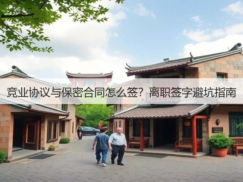 竞业协议与保密合同怎么签？离职签字避坑指