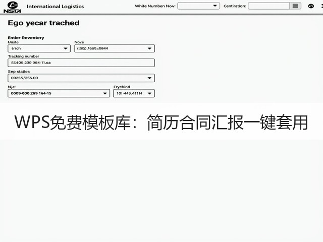 WPS免费模板库:简历合同汇报一键套用(图1) WPS免费模板库:简历合同汇报一键套用(图1)