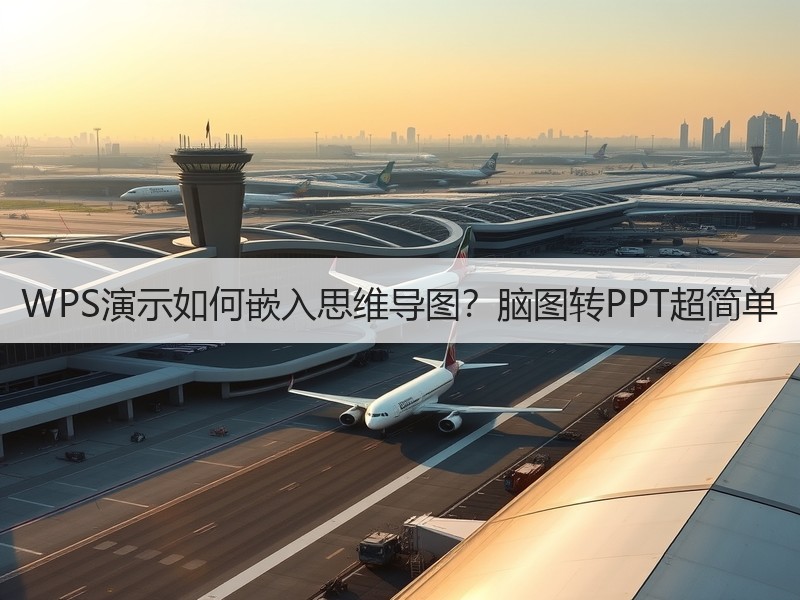 WPS演示如何嵌入思维导图？脑图转PPT