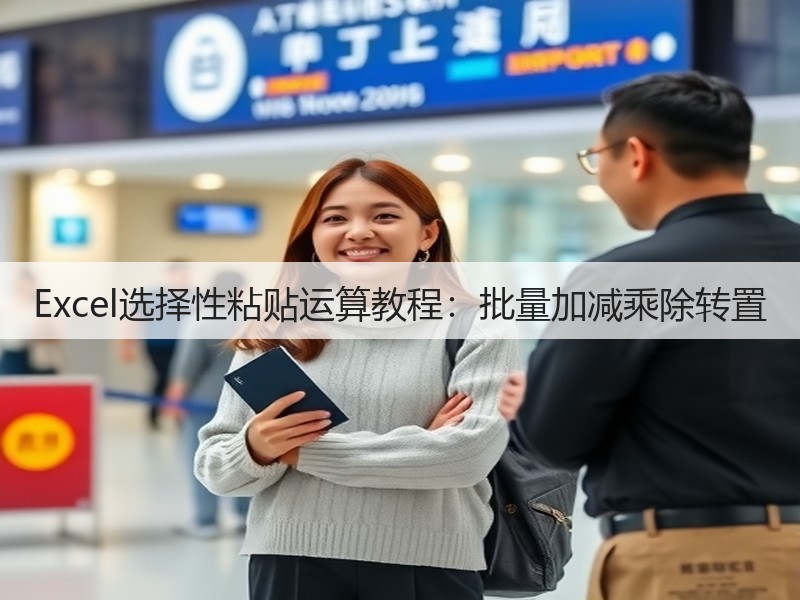 Excel选择性粘贴运算教程:批量加减乘除转置(图2) Excel选择性粘贴运算教程:批量加减乘除转置(图2)