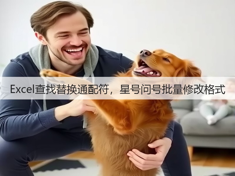 Excel查找替换通配符,星号问号批量修改格式(图2) Excel查找替换通配符,星号问号批量修改格式(图2)