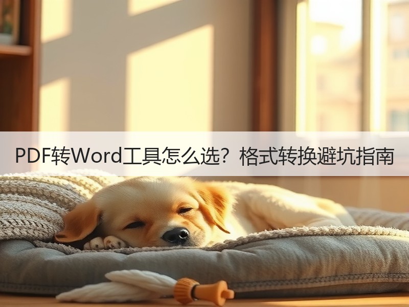 PDF转Word工具怎么选？格式转换避坑