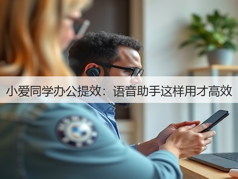 小爱同学办公提效：语音助手这样用才高效