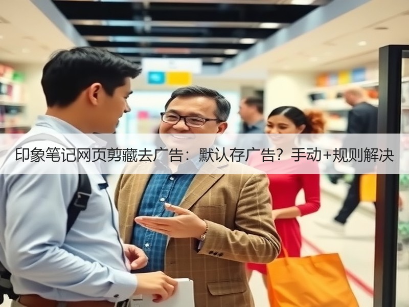印象笔记网页剪藏去广告：默认存广告？手动