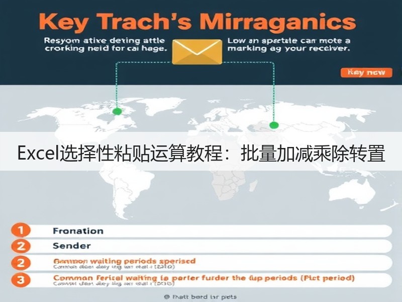 Excel选择性粘贴运算教程:批量加减乘除转置(图1) Excel选择性粘贴运算教程:批量加减乘除转置(图1)