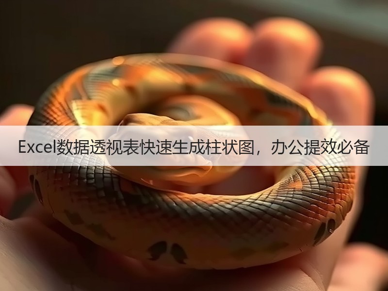 Excel数据透视表快速生成柱状图，办公