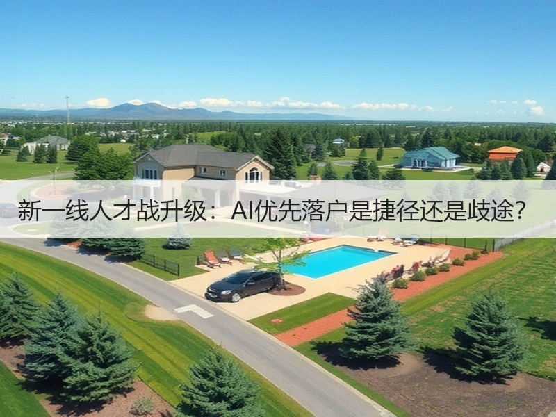 新一线人才战升级：AI优先落户是捷径还是