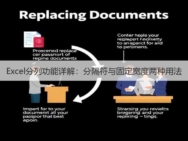 Excel分列功能详解:分隔符与固定宽度两种用法(图1) Excel分列功能详解:分隔符与固定宽度两种用法(图1)