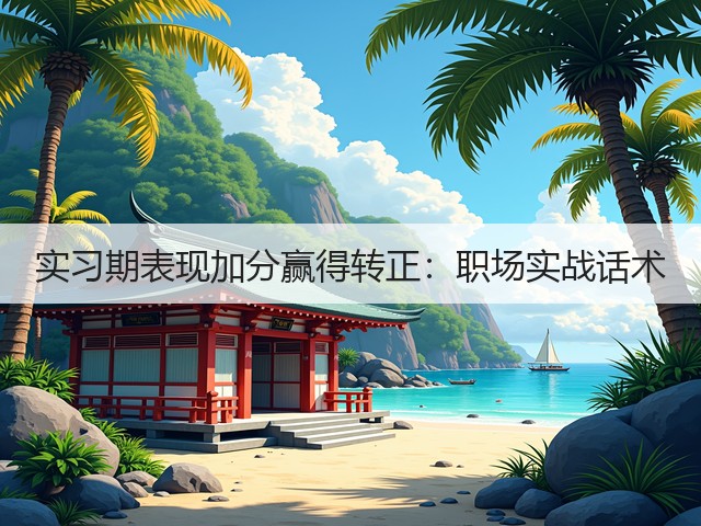 实习期表现加分赢得转正:职场实战话术(图3) 实习期表现加分赢得转正:职场实战话术(图3)