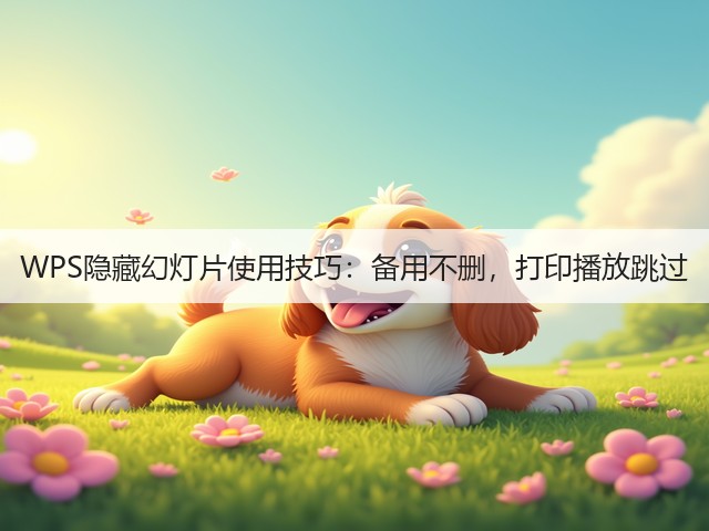 WPS隐藏幻灯片使用技巧:备用不删,打印播放跳过(图2) WPS隐藏幻灯片使用技巧:备用不删,打印播放跳过(图2)