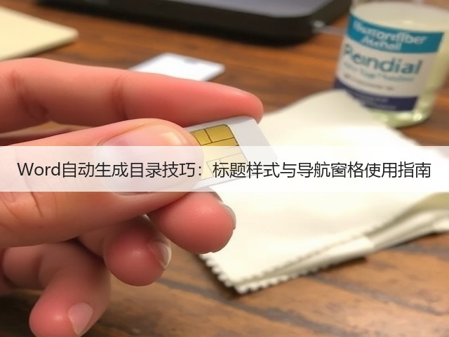 Word自动生成目录技巧：标题样式与导航窗格使用指南(图1)