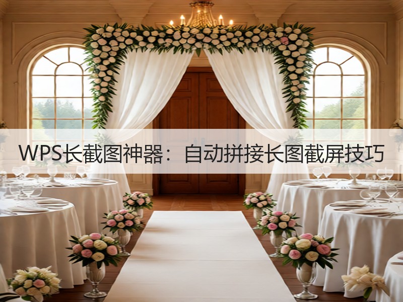 WPS长截图神器：自动拼接长图截屏技巧