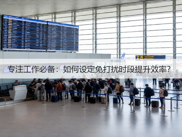 专注工作必备：如何设定免打扰时段提升效率？(图1)