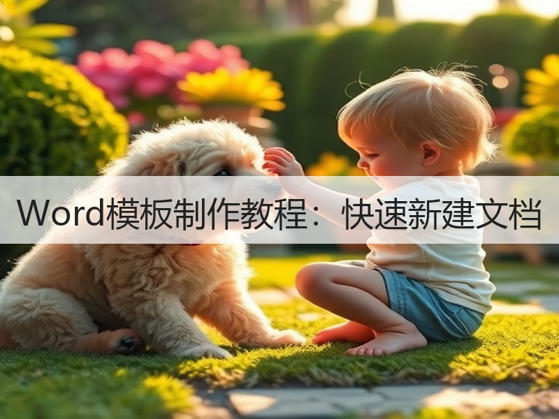 Word模板制作教程：快速新建文档