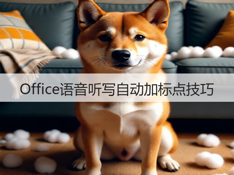 Office语音听写自动加标点技巧