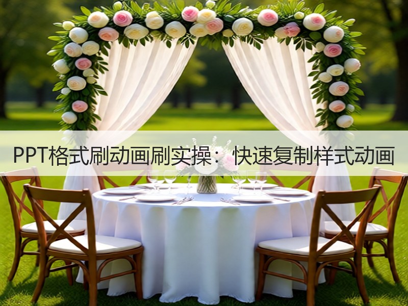 PPT格式刷动画刷实操：快速复制样式动画