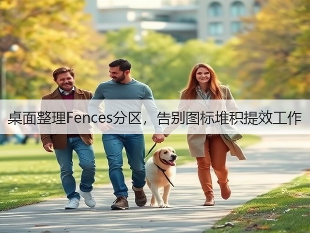 桌面整理Fences分区，告别图标堆积提效工作(图2)