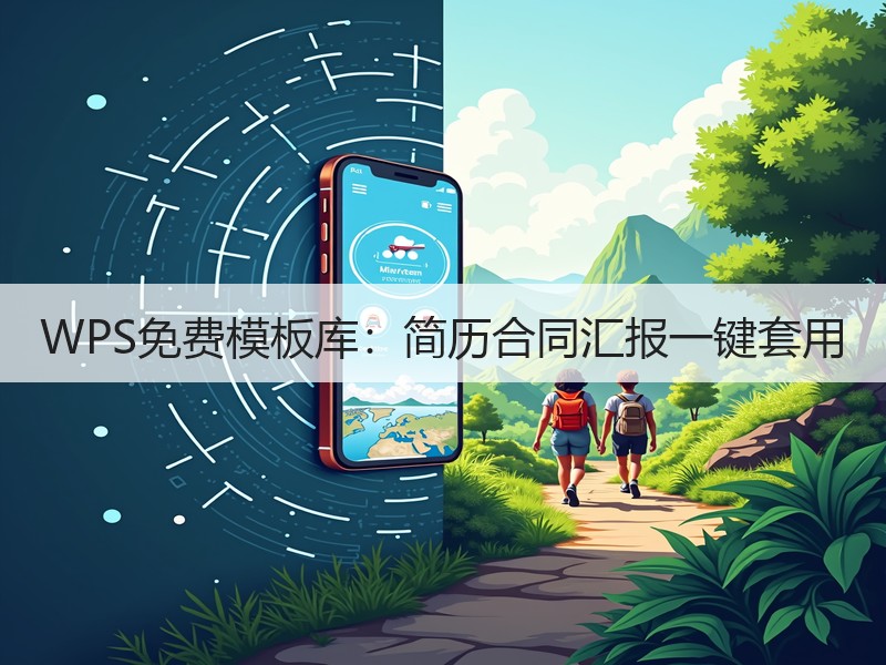 WPS免费模板库：简历合同汇报一键套用
