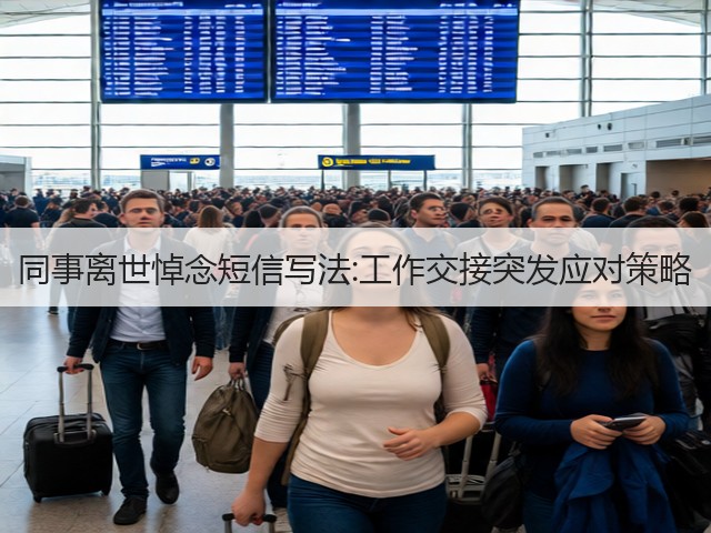 同事离世悼念短信写法:工作交接突发应对策略(图3)