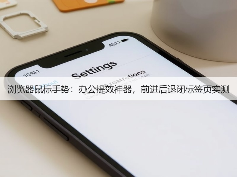浏览器鼠标手势：办公提效神器，前进后退闭