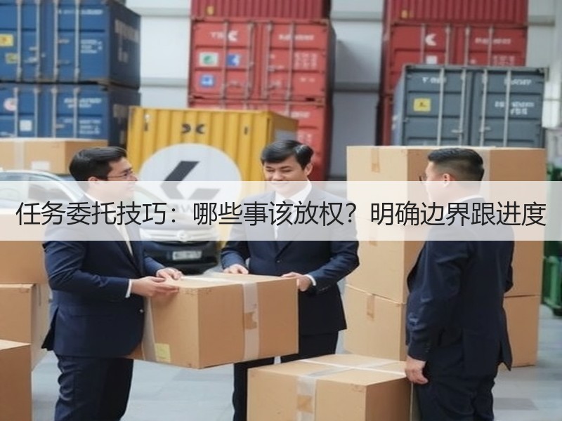 任务委托技巧：哪些事该放权？明确边界跟进