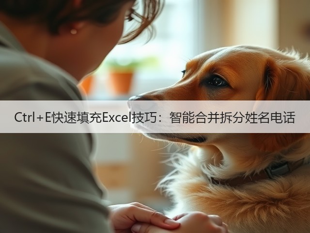 Ctrl+E快速填充Excel技巧:智能合并拆分姓名电话(图3) Ctrl+E快速填充Excel技巧:智能合并拆分姓名电话(图3)