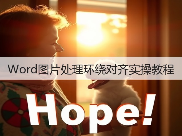 Word图片处理环绕对齐实操教程(图1) Word图片处理环绕对齐实操教程(图1)
